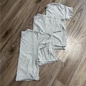 Bundle- Hanes boys youth grey tshirt- size medium 10/12 3 pack of tshirts